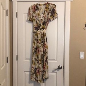 Brand new Anthropologie floral wrap dress
